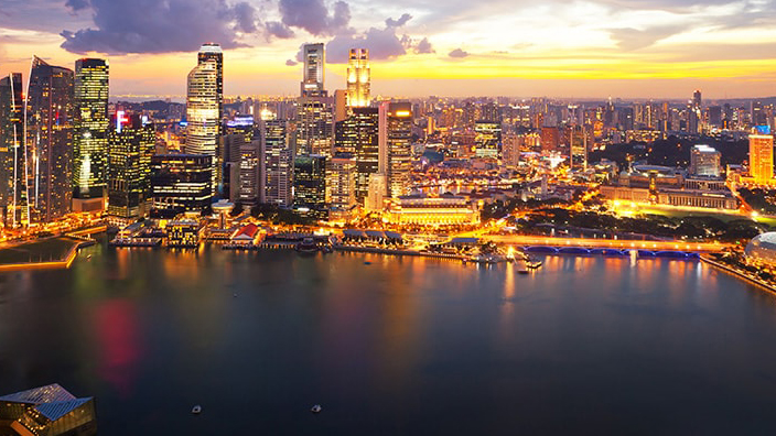城市景观；图片使用于汇丰新加坡外汇