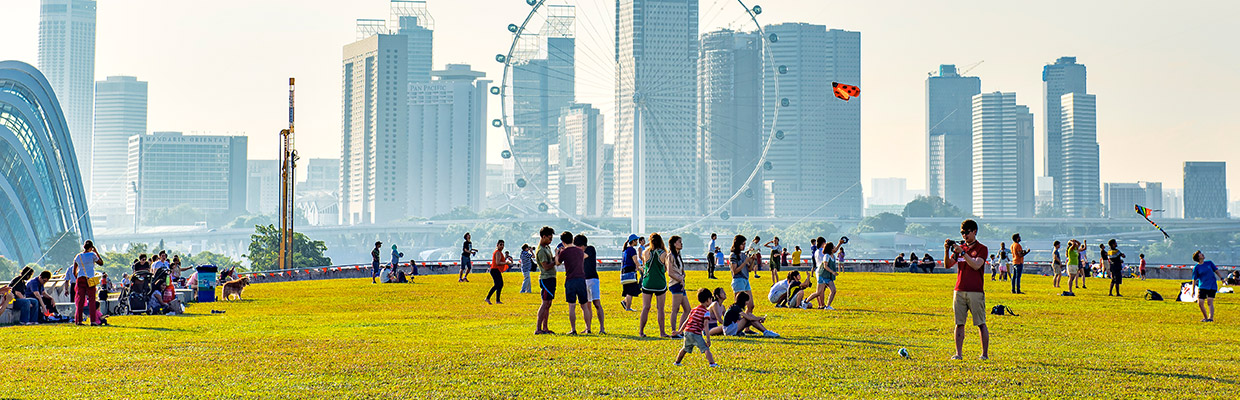 新加坡天际线；图片使用于汇丰新币储蓄账户